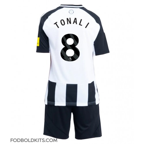 Newcastle United Sandro Tonali #8 Hjemmebanesæt Børn 2024-25 Kortærmet (+ Korte bukser)